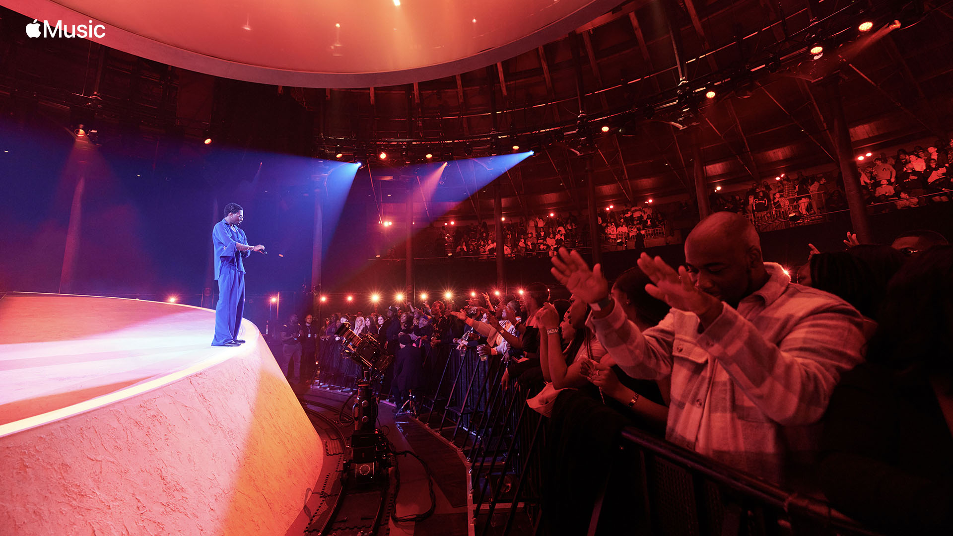 WizKid on the Roundhouse stage for Apple Music recorded performance