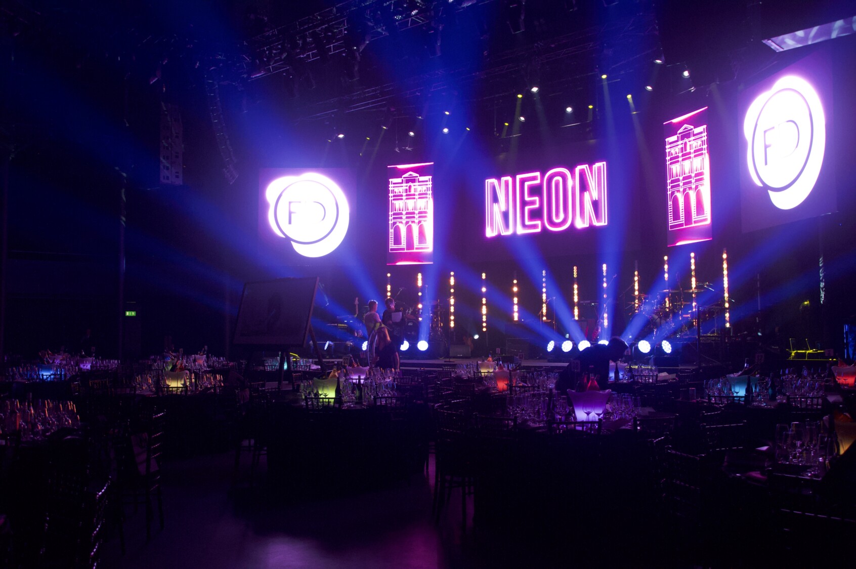 Neon event held in the Roundhouse Main Space